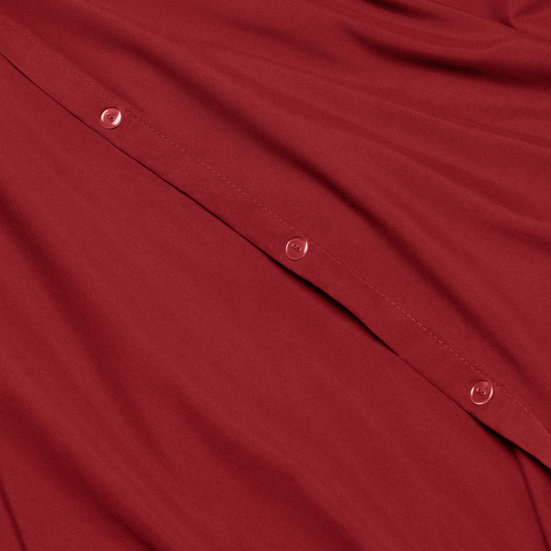 Modern & Contemporary Duvet Cover, Burgundy Red, Twin Duvet Cover + 2 Additional Pieces