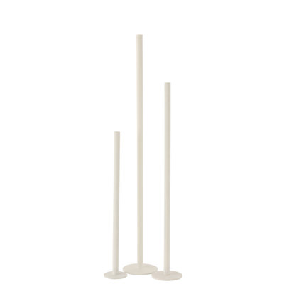 3 Piece Metal Tabletop Candlestick Set