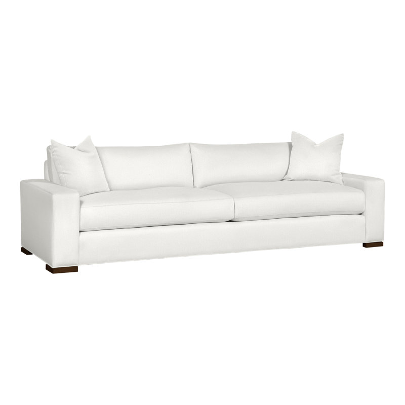 Paxton Upholstered 109'' Sofa, Tommy Snow, Havana