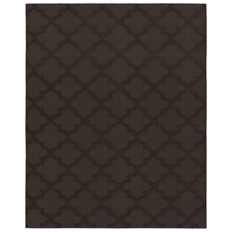 Nasturtium Mocha Quatro Cut-loop Trellis Area Rug by Garland Rug, Rectangle 12' x 15'