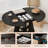 Extendable Dining Table for 8, Space-Saving Extendable Kitchen Table, Round Dining Table with Hidden Storage, Dining Room Table WIth Thickened Solid Wood Top, Black-1008621220