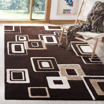 Tapis en laine et viscose touffeté à la main Jorie