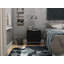 Table de chevet 2 tiroirs Mid-Century moderne noire Rockefeller-951335387