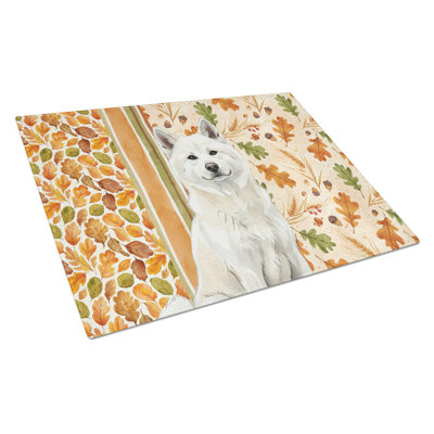 Planche à découper en verre blanche Akita