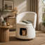 Pet Friendly Chair with Hidden Nook,Convertible Stool,and Storage-131248109