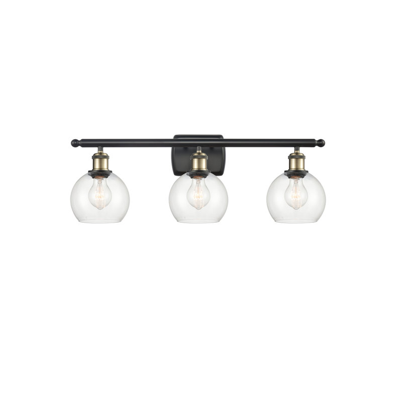 Cindi 3 - Light Vanity Light, LED, Clear, Black Antique Brass