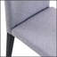 Quatre chaises de salle à manger en polyuréthane gris clair, simples et polyvalentes, confortables et accompagnées, sièges exquis et fonctionnels (ensemble de 4)-60720240-60720242