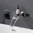 Modern Wall Mount Single Handle Bathroom Sink Faucet with Rough-in Valve, High Flow Filler Waterfall Tub Spout-119200540