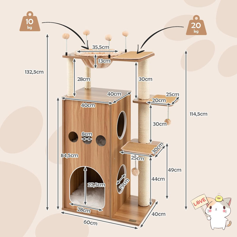 Calumet 133cm H Cat Tree