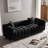 83.46'' Premium Velvet Sofa 3Seater Loveseat, Modern Bubble Upholstered Couch With Metal Base Legs And 2 Pillows For Living Room, Bedroom.-581179860
