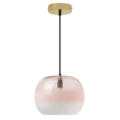 Luminaire suspendu en forme de globe l 9,8 po Danielle Glam