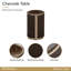 Table de chevet West Kensington - Espresso moyen-121891916