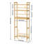 Armoire de rangement en bambou à 3 niveaux