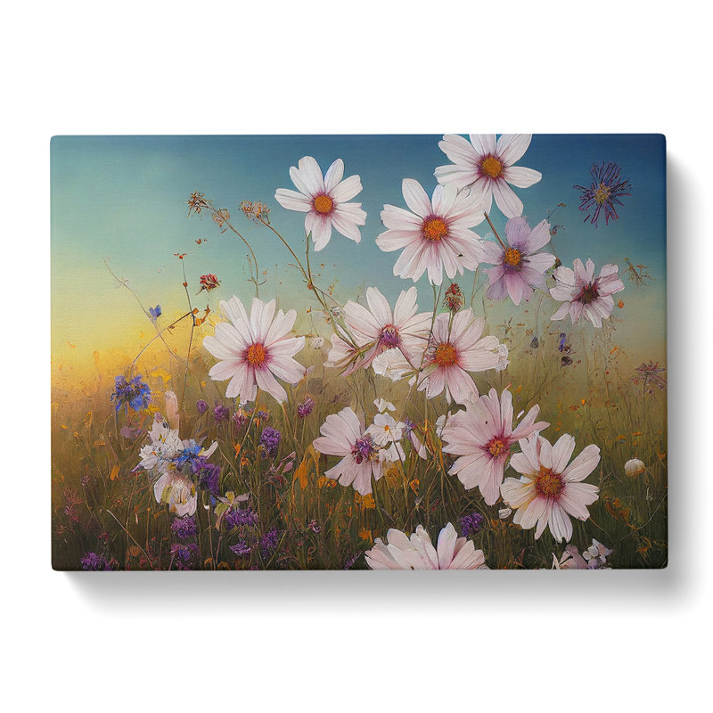 Riveting Wildflowers Floral - Wrapped Canvas, 35cm H x 50cm W x 3cm D