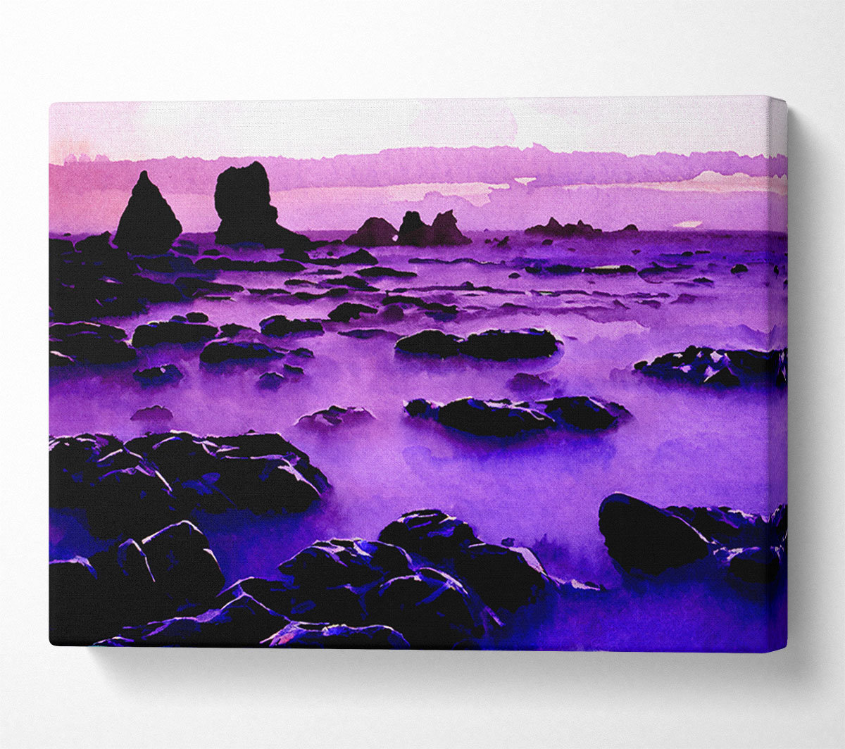 House of Hampton Rocky Purple Mist - Wrapped Canvas Art Prints ...