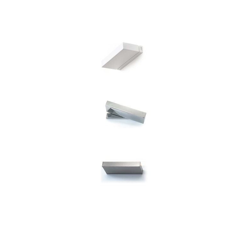 Dillingham LED Flush Mounted Sconce, Brushed nickel, 4cm H x 25cm W x 12cm D