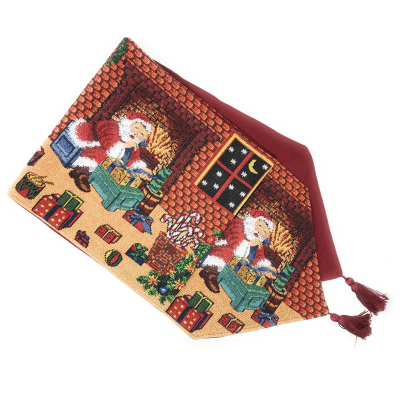 Last Minute Preparation Christmas Table Runner, 13" W x 72" D