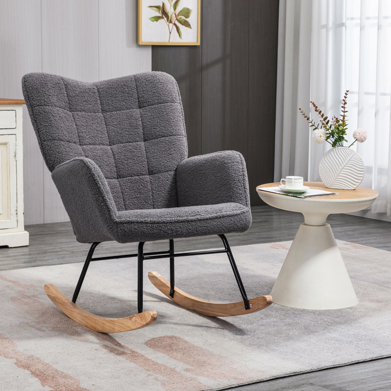 Nikia Rocking Chair, Dark Grey