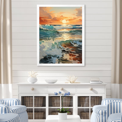 «Beach Photo Seaside Reflections VIII», reproduction d'un seul cadre photo sur toile