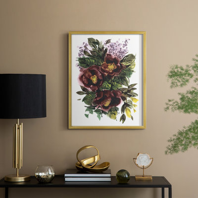 Garden Bouquets II Framed Print - Solid Wood