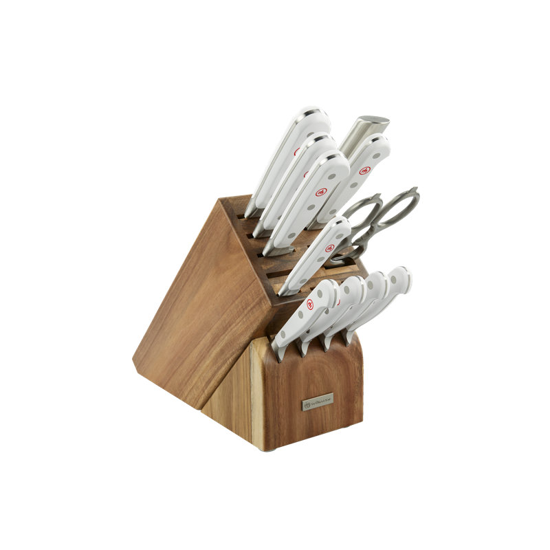 WÜSTHOF German Classic White 12 Piece Block Knife Set