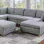 Fauteuil sans accoudoirs - tissu Dorris - pieds en bois-566424640