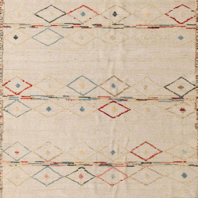 Tapis décoratif multicolore à motif abstrait