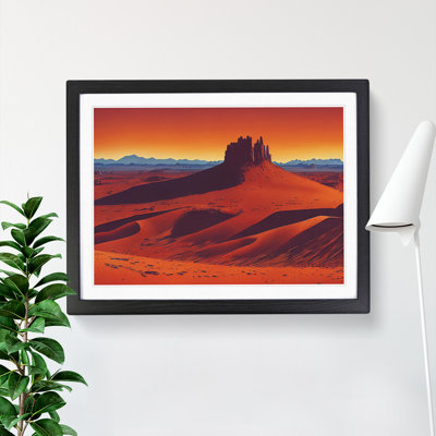 Contoured Desert - Framed Print