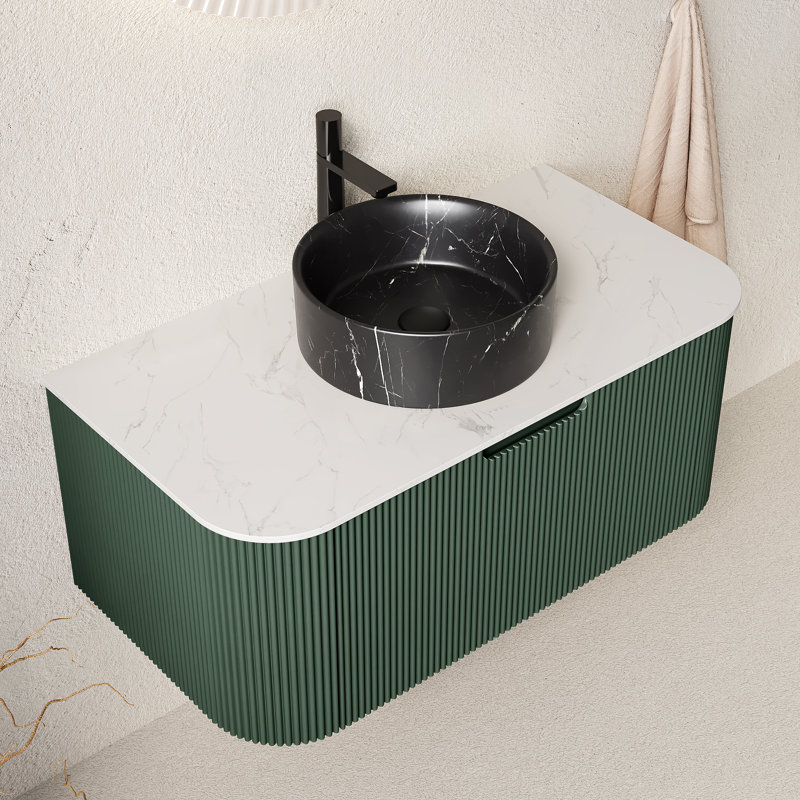 Meuble-lavabo moderne (avec meuble-lavabo et lavabo) avec rangement