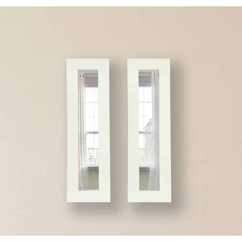 Scioli Wood Flat Wall Mirror, 29.5" H x 11.5" W
