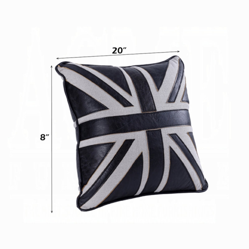 Coussin décoratif Brancaster, Noir