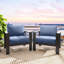 Ensemble de 2 fauteuils de patio en aluminium toutes saisons de 28 po avec coussins épais-337406490