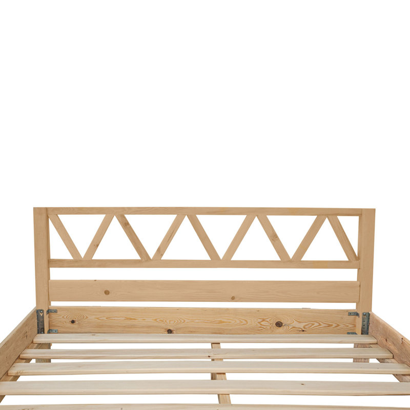 Lit plateforme Milena, Naturel, 73 po x 81 po