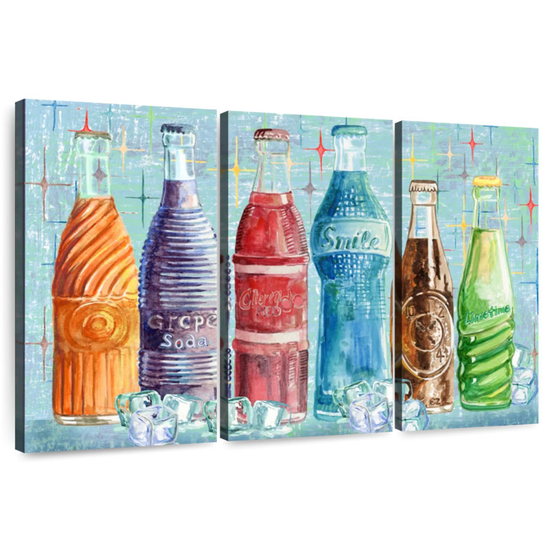 Bouteilles de soda Yarlin, H 20 po x l 33 po