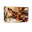 Ensemble de 3 impressions sur toile de Noël, violon, feuille de musique, bougie pinecone-988658885