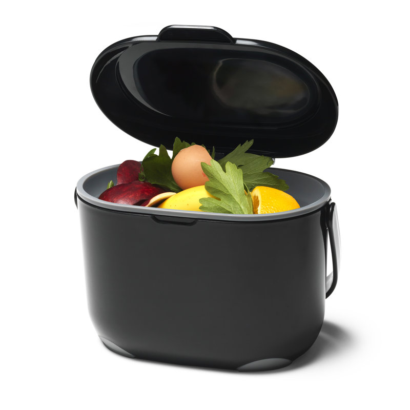 Plastic Odor Resistant Stationary Composter with Latching Lid