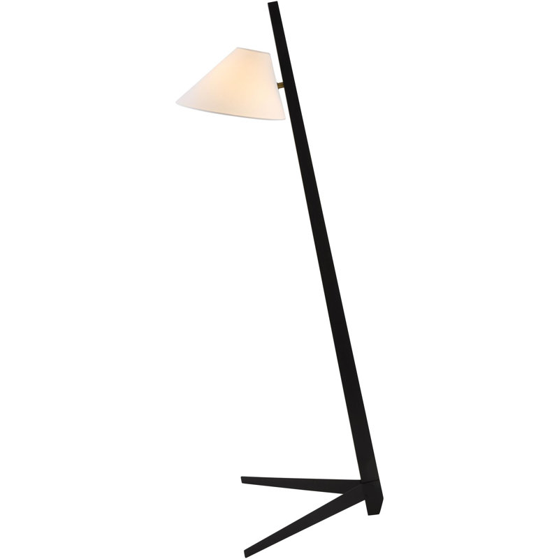 Lampe sur pied Kuchmel, Noir