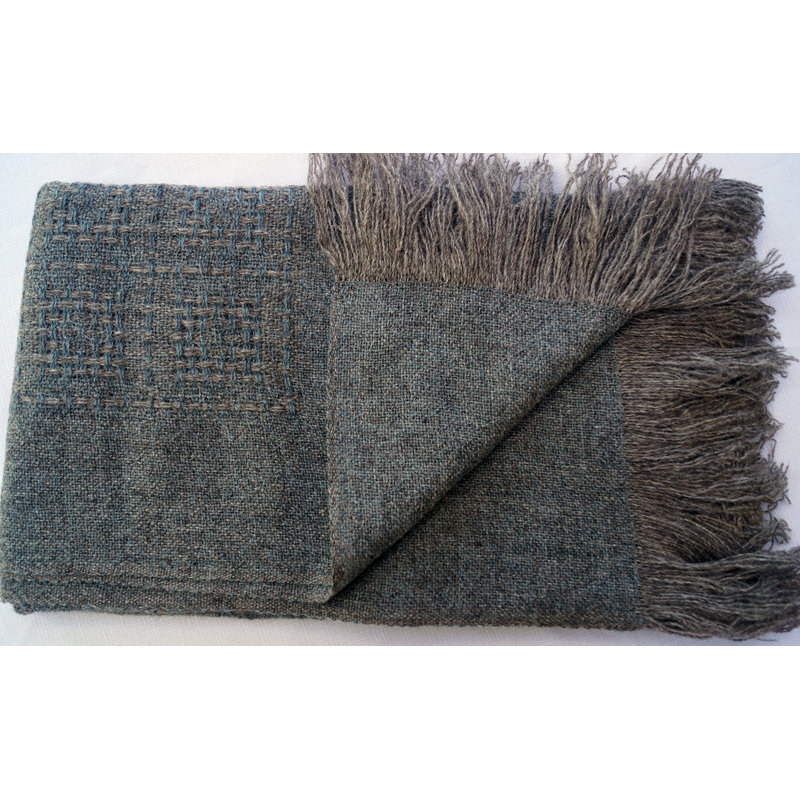 Couverture en laine Sebergham, Bleu