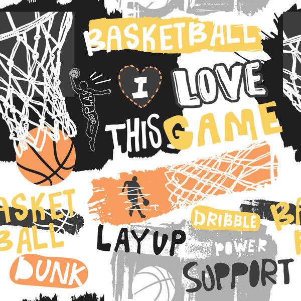 Pattern For Basketball Happy Larry Pattern For Basketball | Wayfair.co.uk