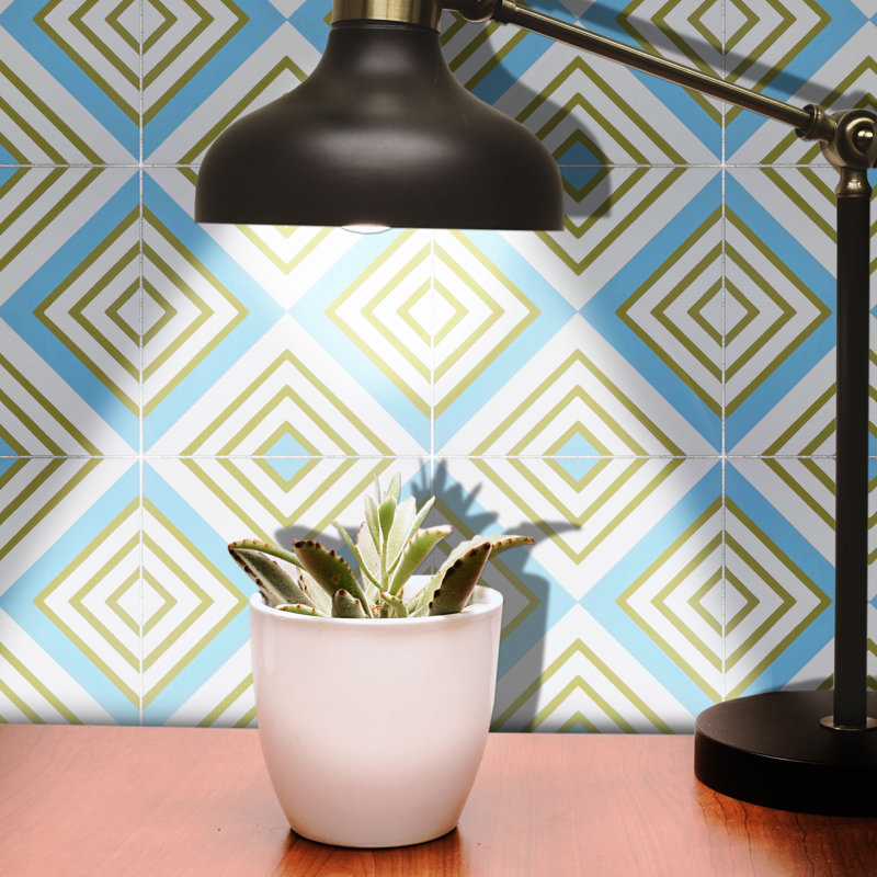 Mazagan 8" x 8" Cement Patterned Wall & Floor Tile