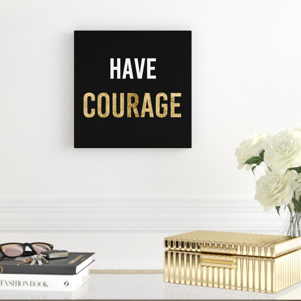 'Bold Inspiration II' Textual Art on Canvas Mercer41