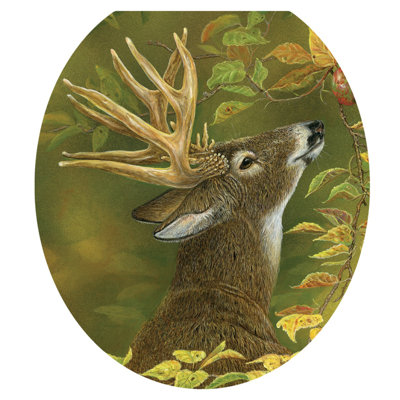 Décalcomanie de siège de toilette Lodge Deer Find - couvercles de toilette en vinyle