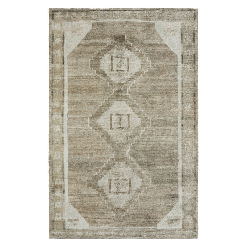  Tapis vert touffeté à motif géométrique Mergildo CSN10 (9 pi 6 po x 13 pi 6 po), Rectangle 13 pi 6 po x 9 pi 6 po