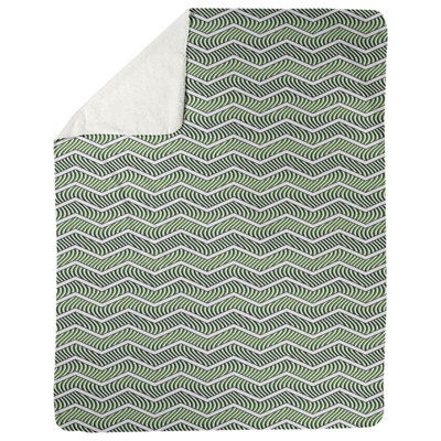 Couverture polaire à chevrons ondulés
