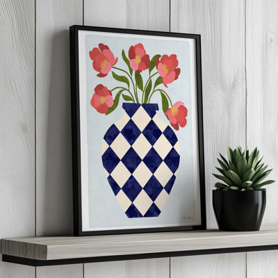 «Roses and Vase With Diamonds» par El Buen Limon, reproduction d'art sur toile