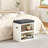 4 Pair Shoe Storage Bench-261620666