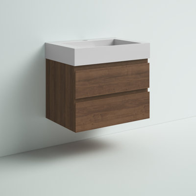 Ensemble de meuble-lavabo mural simple 30 po Babajide