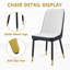 63'' Modern Dining Table Set For 4–6, Rectangular Faux Marble Table For Dining Room & Kitchen-1006082301-1006082288