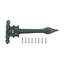 Spear Tip Wrought Iron Strap Hinge