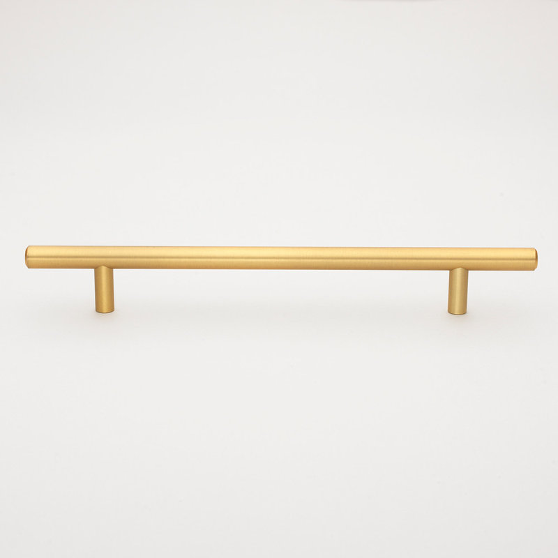 Ensemble de poignées de barre romaines, Or satiné, 5 1/16"